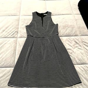 Black & white striped dress
